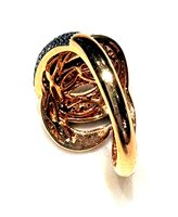 Anello Gibi Donna Black and white in Oro rosa Diamante Black 0.95 Ct GSA087BB3N - GSA087BB3N